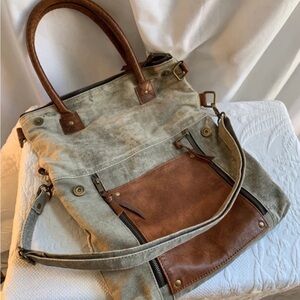 Mona B ash canvas tote